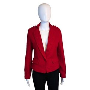 Unbranded Red Blazer Size L fits like a S/M